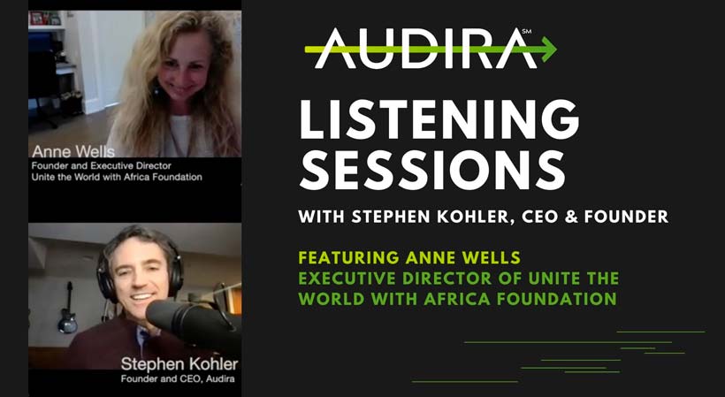 audira listening session with anne wells africa ngo